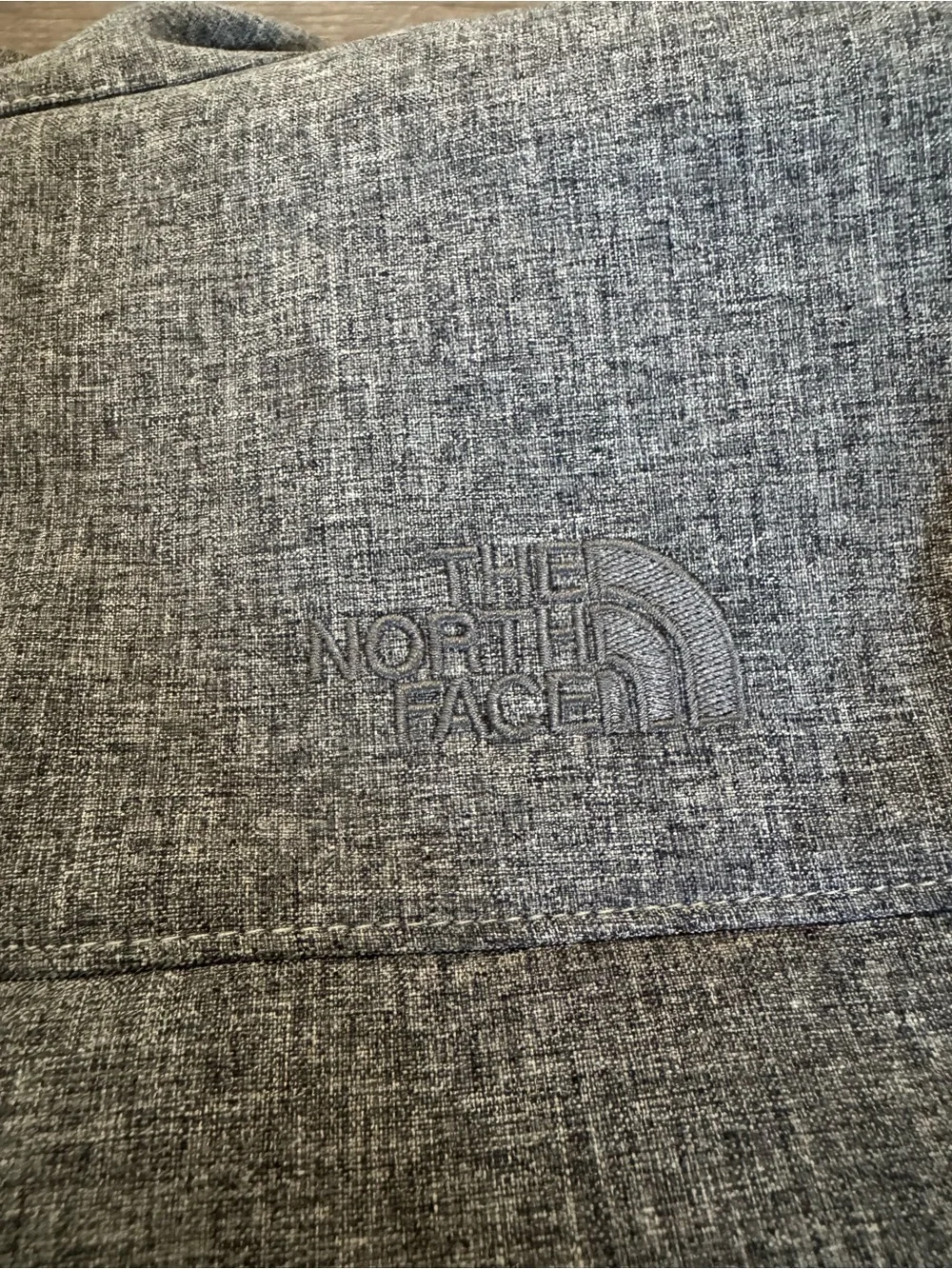The North Face Men's Heather Gray Zip-Up Shirt Jacket